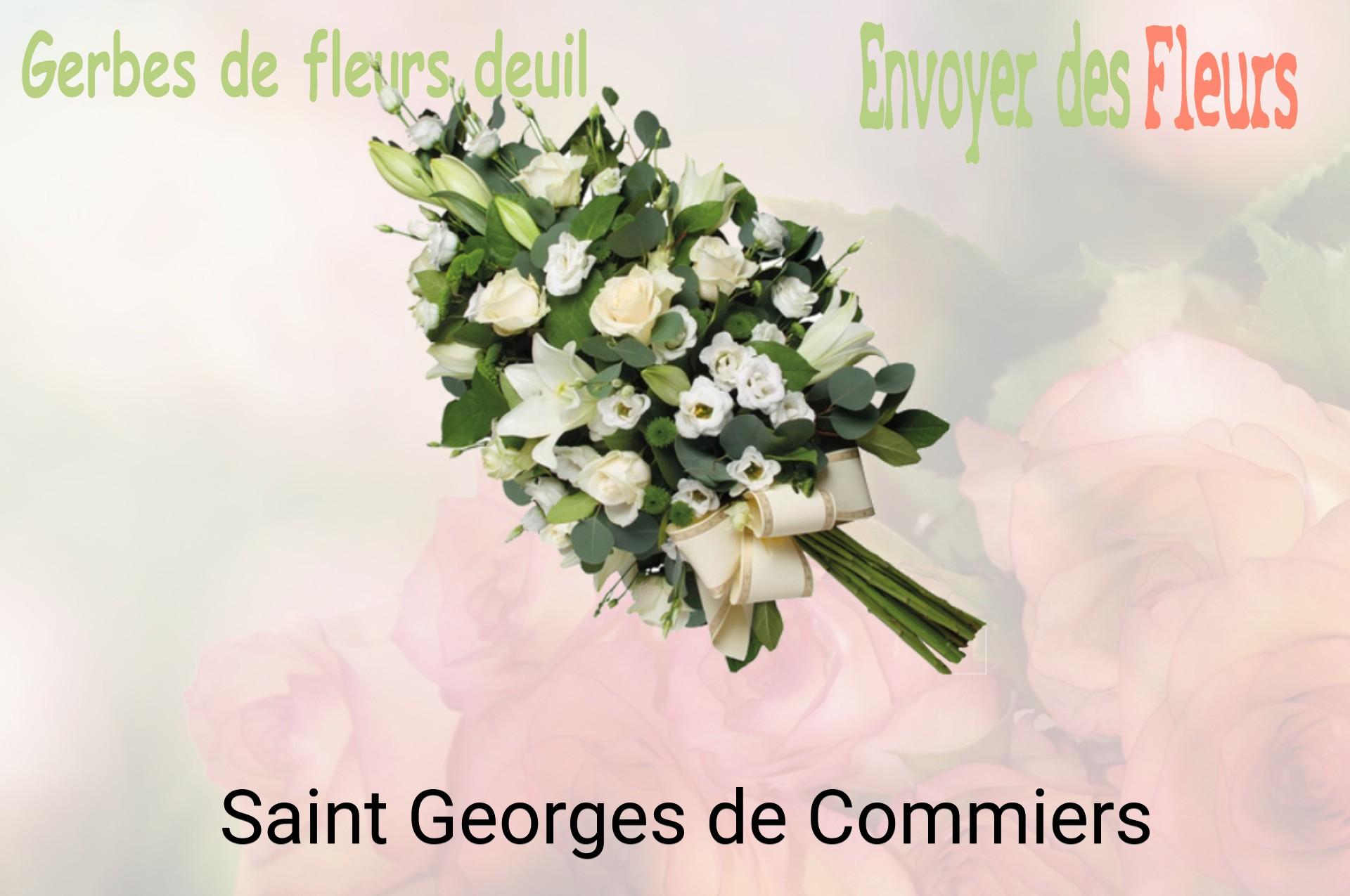 Gerbe de fleurs de deuil livrée à Saint-Georges-de-Commiers